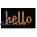 Hello Doormat Black/Natural Script   550688512